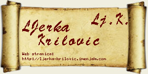 LJerka Krilović vizit kartica